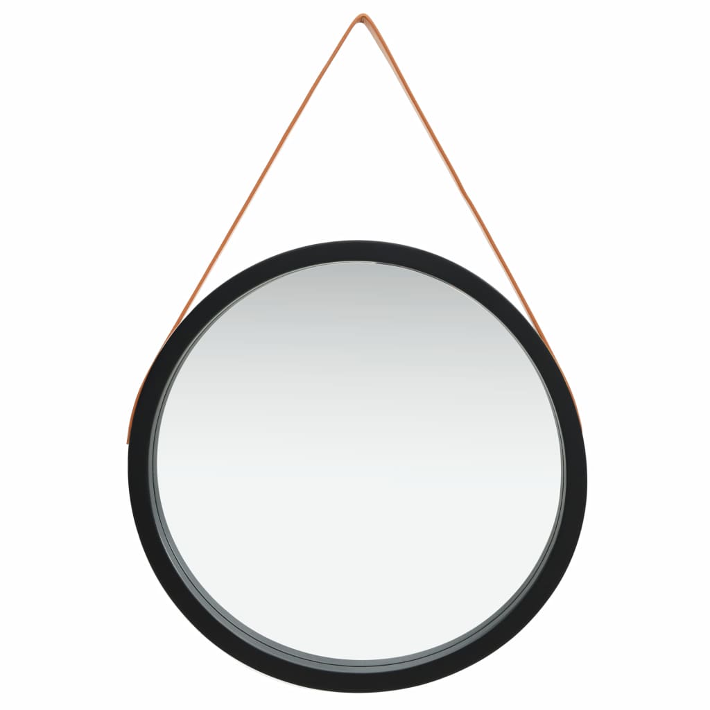 Wall Mirror With Strap Silver 320370