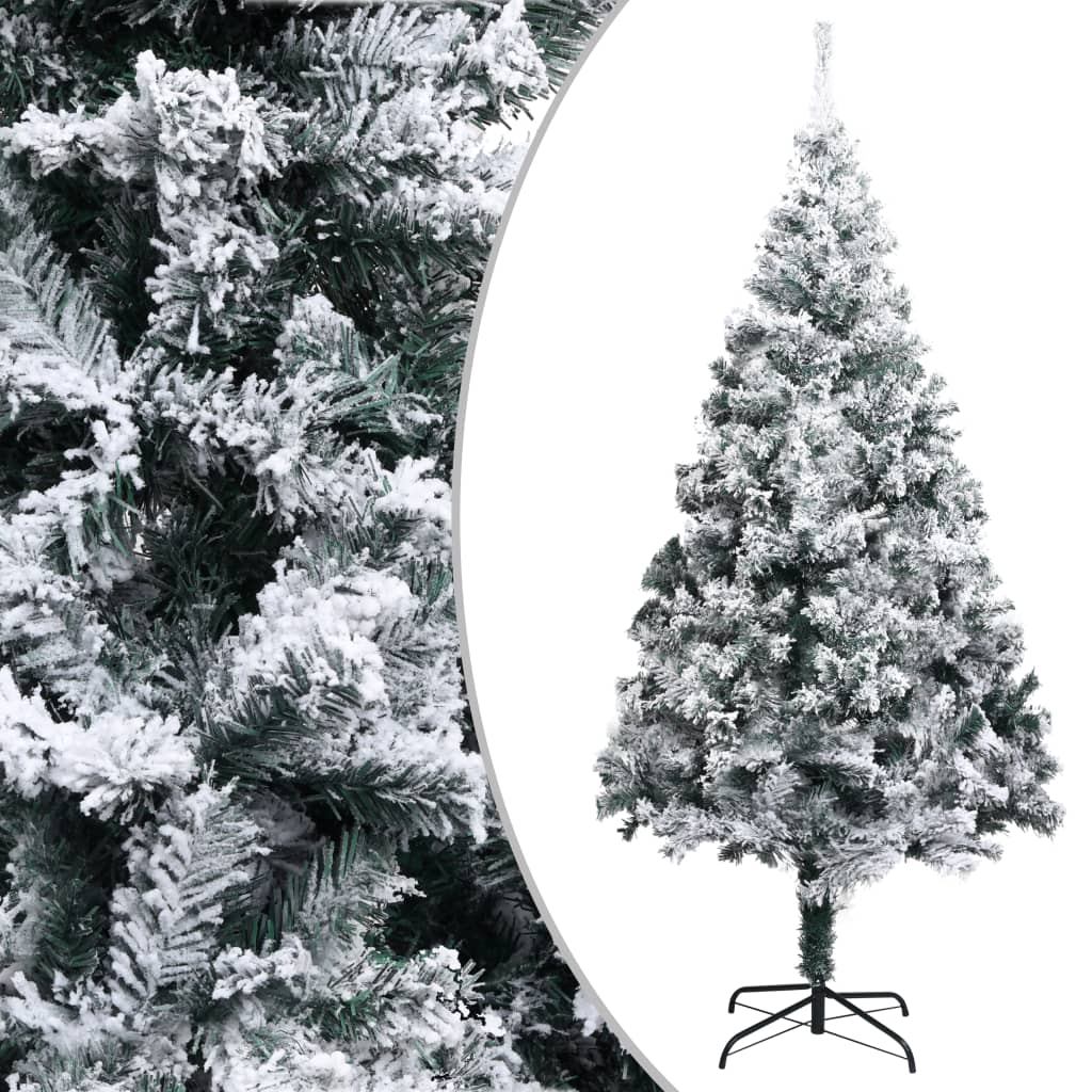 Artificial Christmas Tree With Flocked Snow Pvc Gree 320963