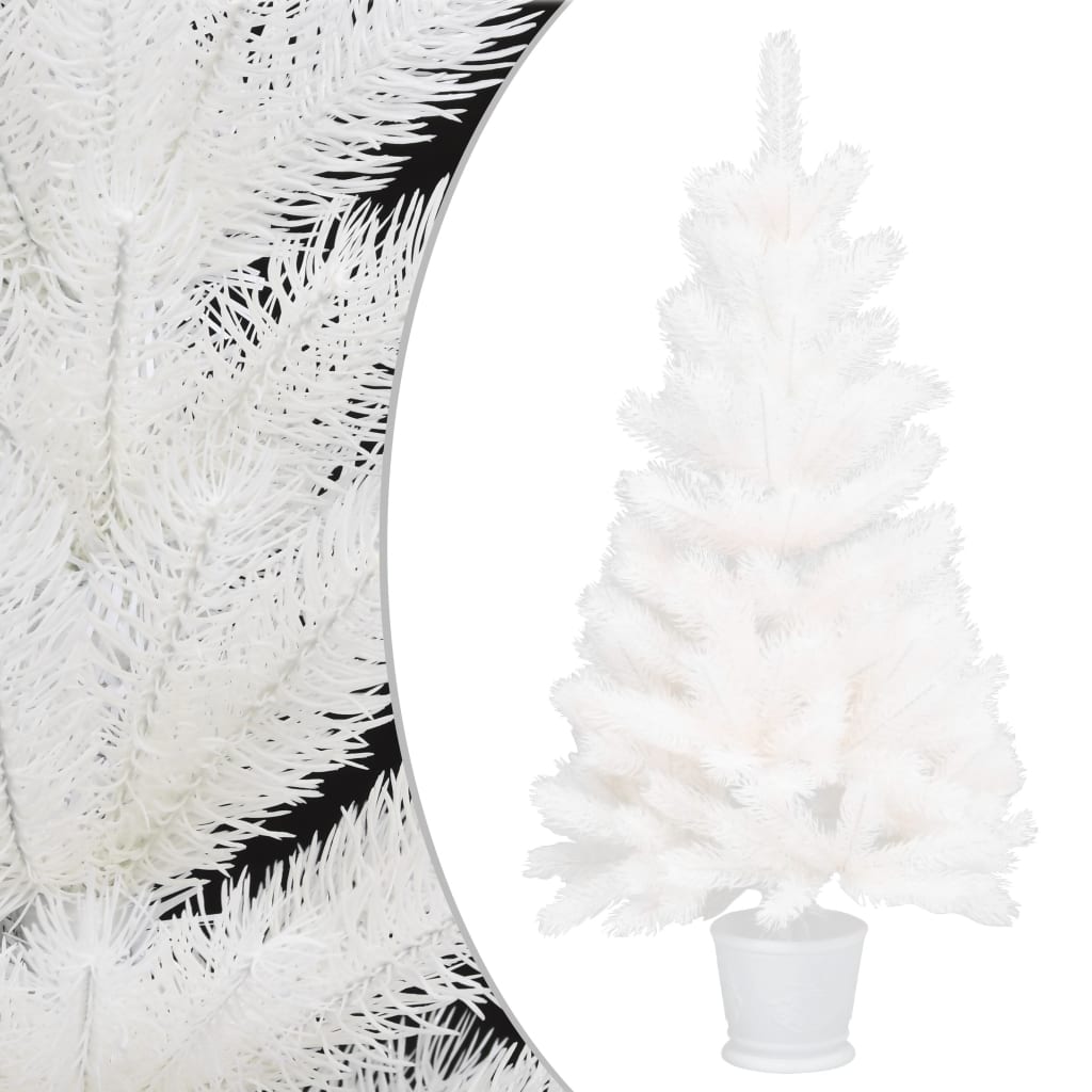 Artificial Christmas Tree Lifelike Needles White 321020