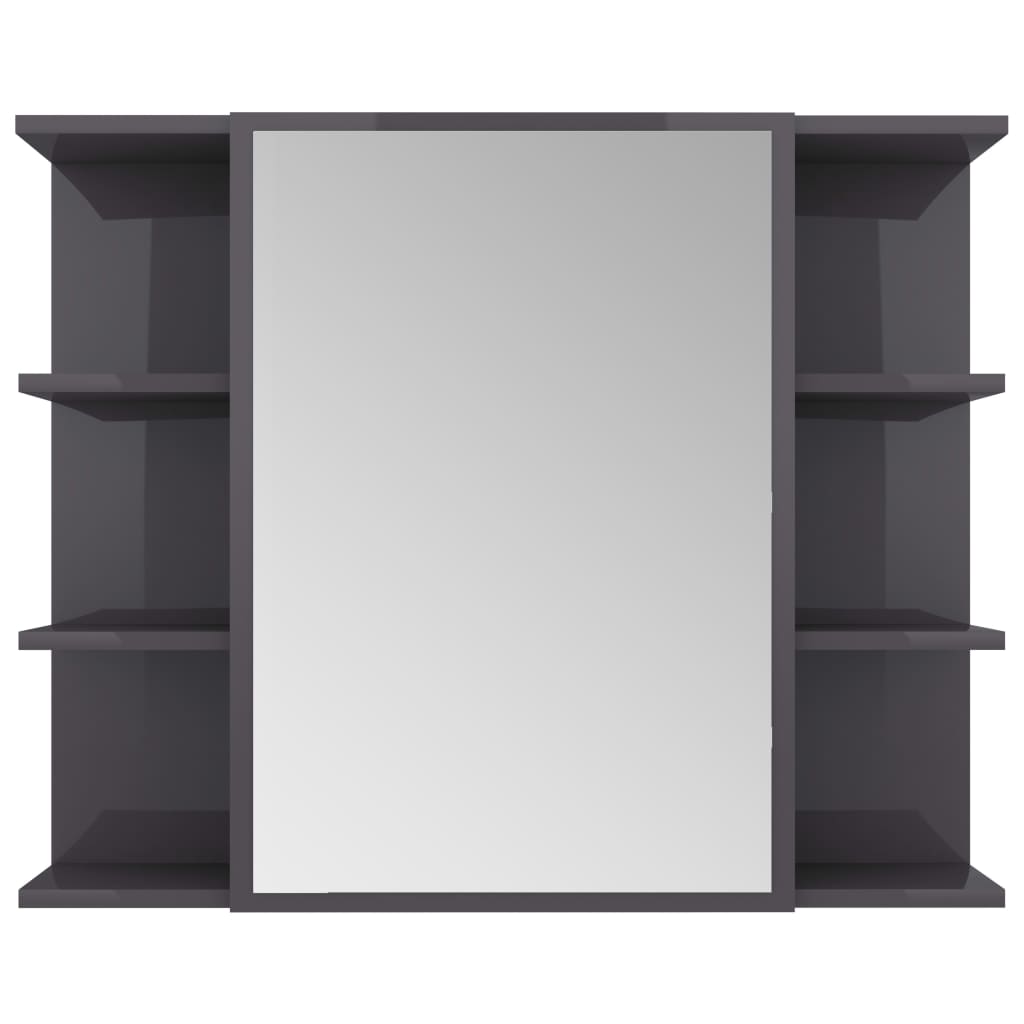 Bathroom Mirror Cabinet Concrete Gray Grey 802610
