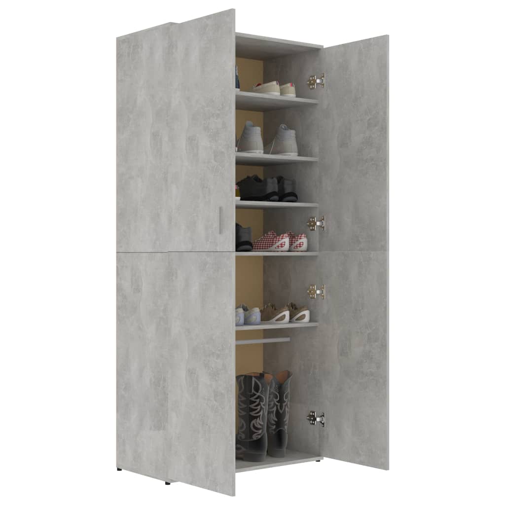 Shoe Cabinet Gray Grey 802860