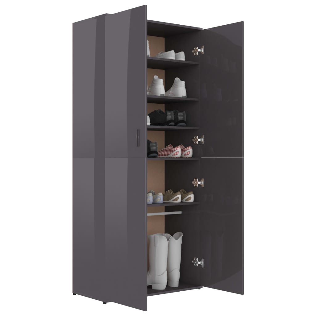 Shoe Cabinet Gray Grey 802860