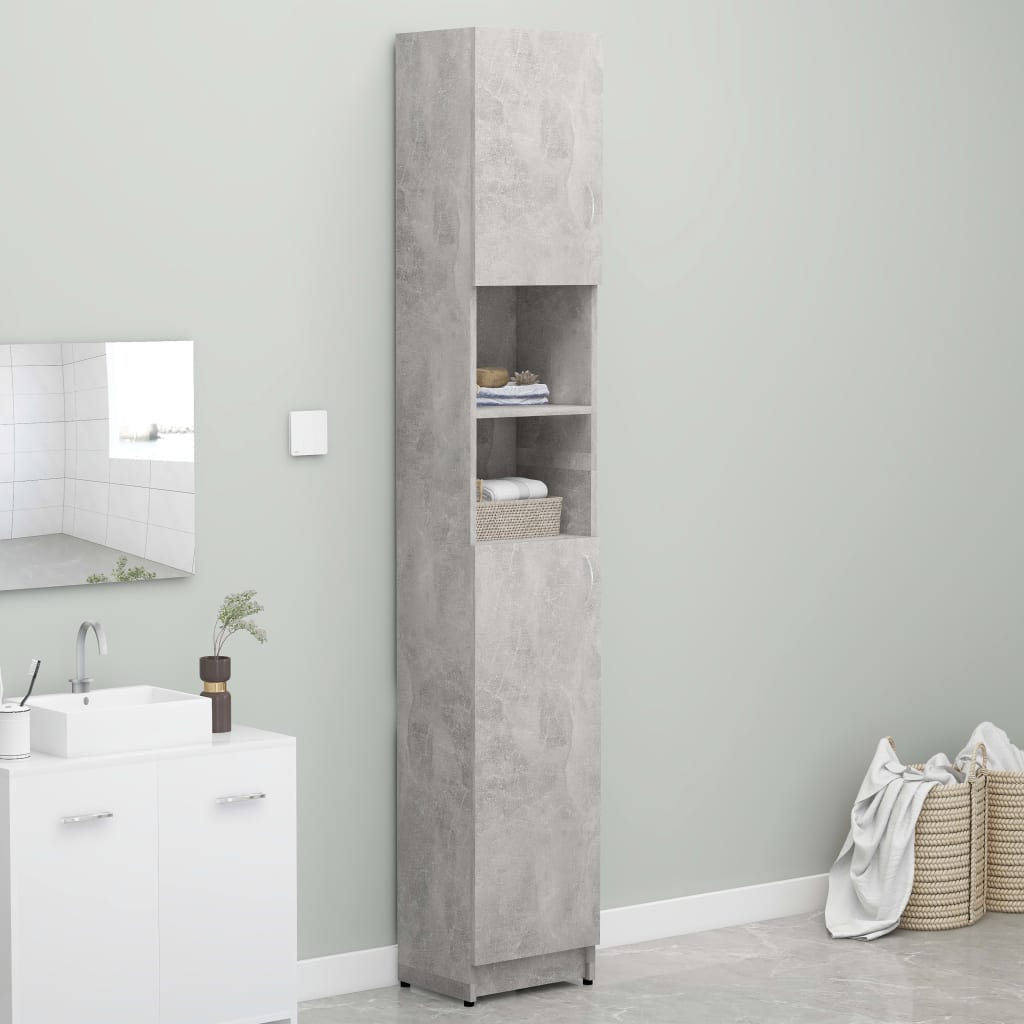 Bathroom Cabinet Concrete Gray Grey 802880