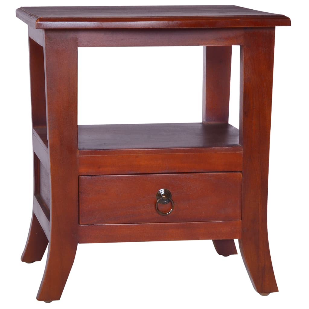 Bedside Cabinet Solid Mahogany Wood Brown 288861