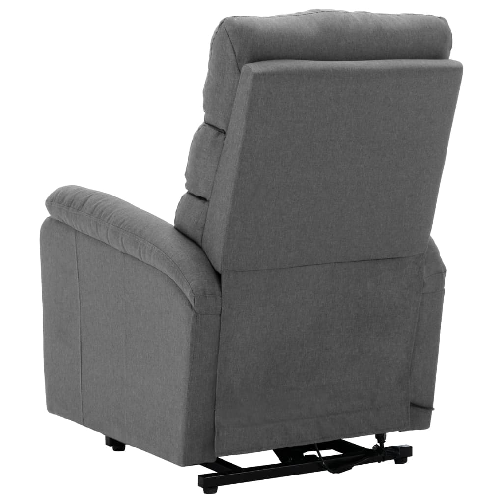 Stand Up Recliner Light Gray Fabric Grey 321236