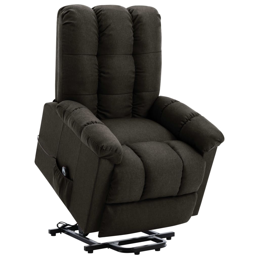 Stand Up Recliner Fabric Black 321780