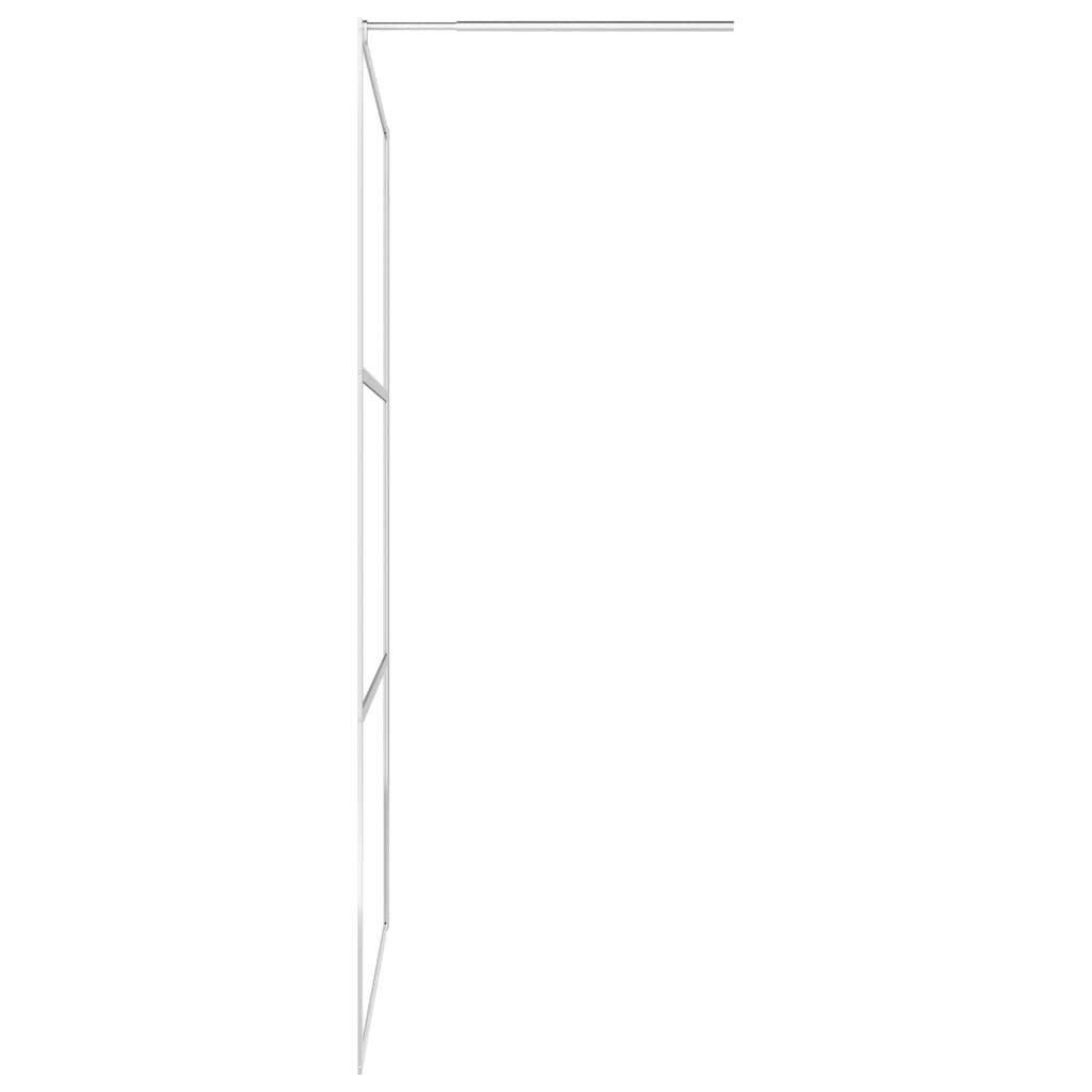 Walk In Shower Wall With Half Frosted Esg Glass Silv 146642