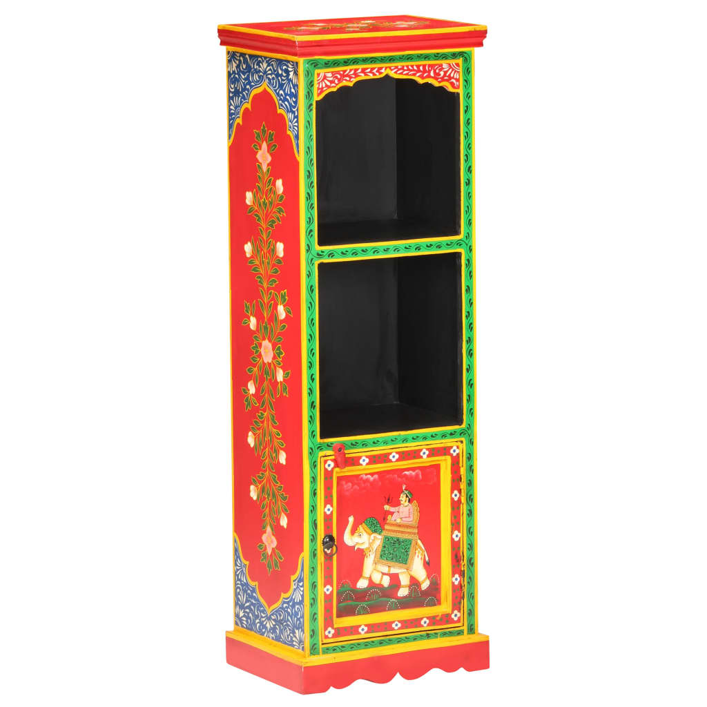 Hand Painted Highboard Solid Mango Wood Multicolour 323536