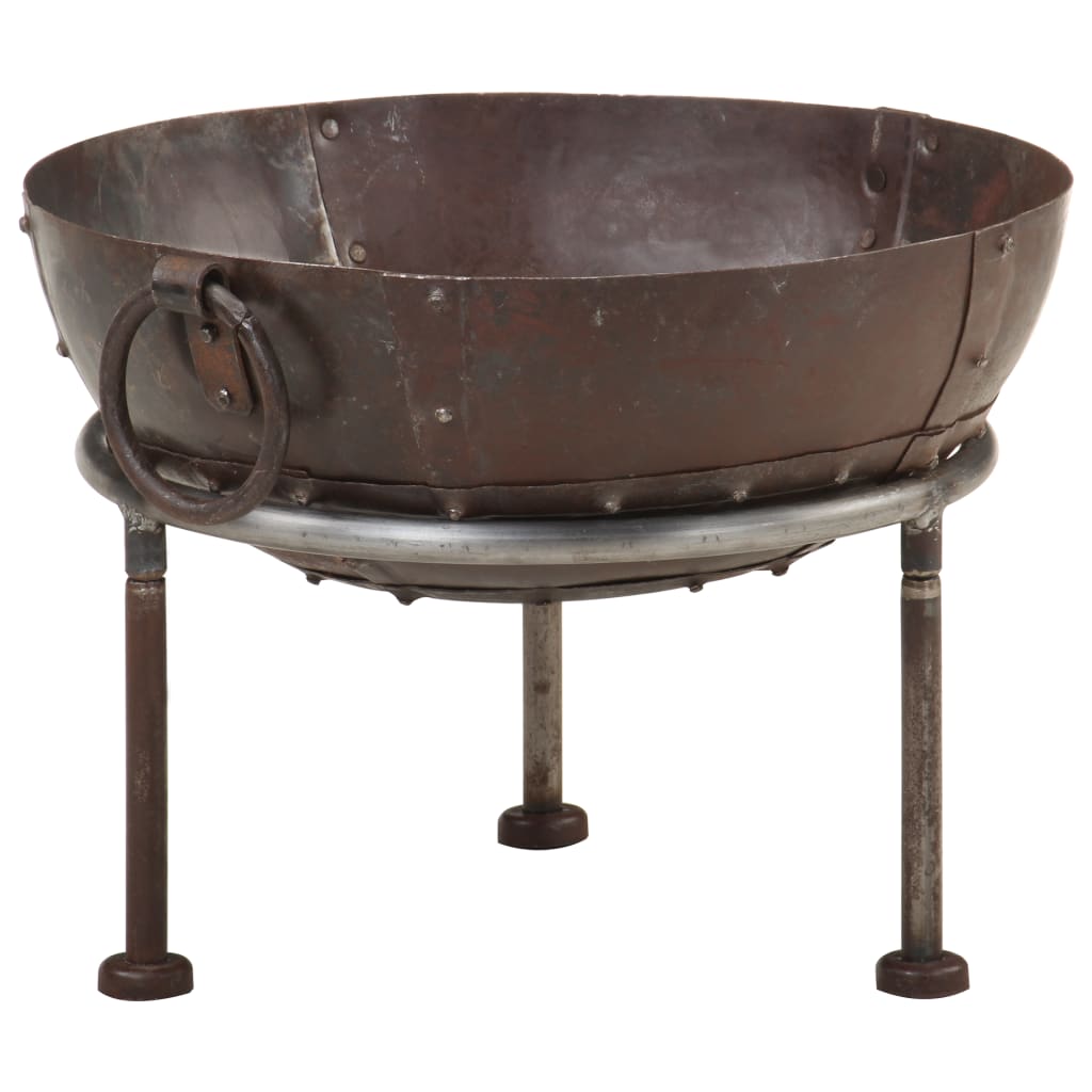 Rustic Fire Pit Iron Brown 321944