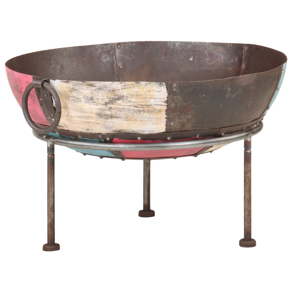 Rustic Fire Pit Iron Brown 321944