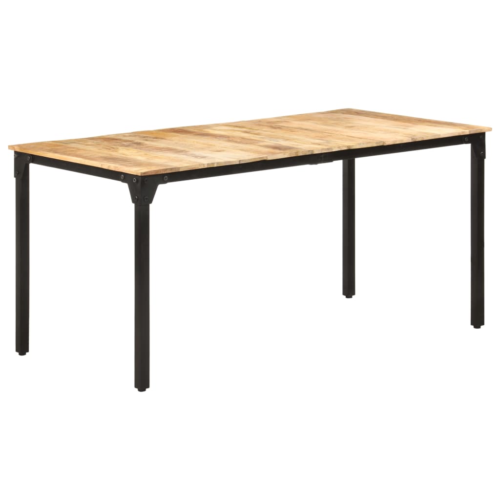 Dining Table Rough Mango Wood Brown 321973