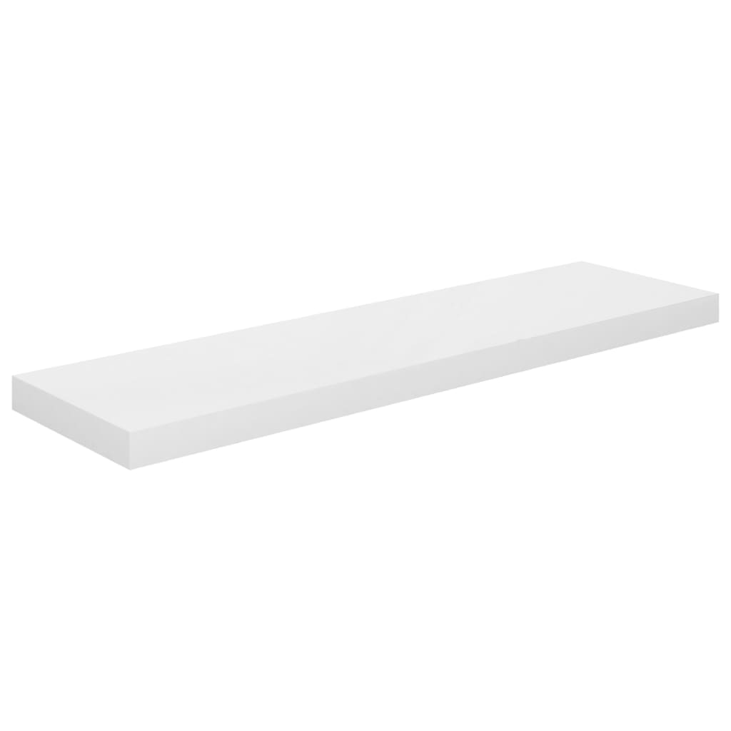 Floating Wall Shelves High Gloss Mdf White 323750