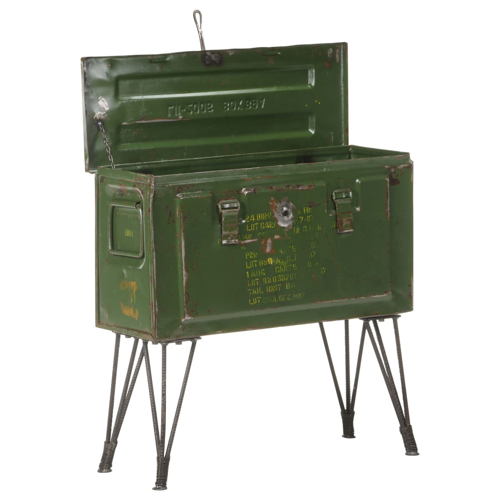 Storage Trunk Military Style Iron Green 323723