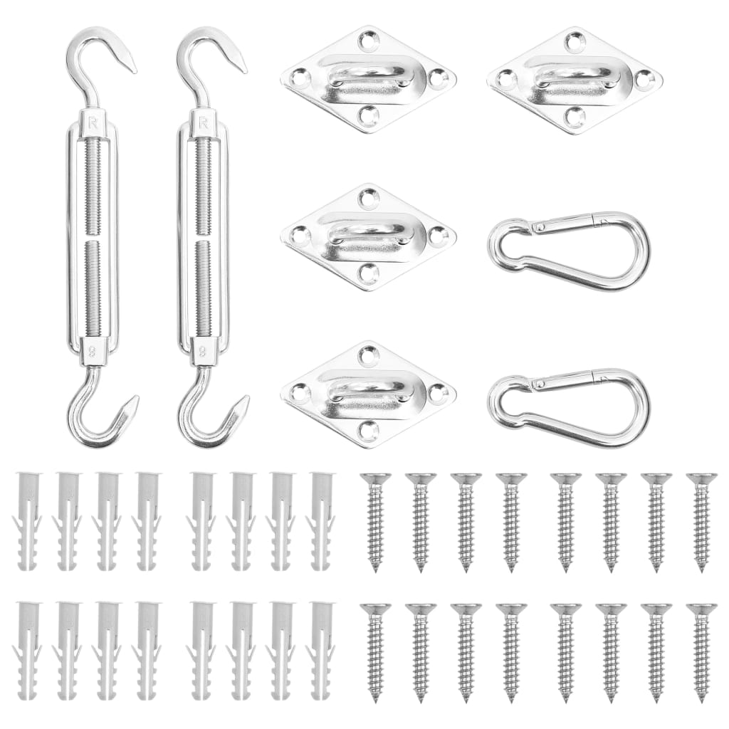 Sunshade Sail Accessory Set Stainless Steel 310241