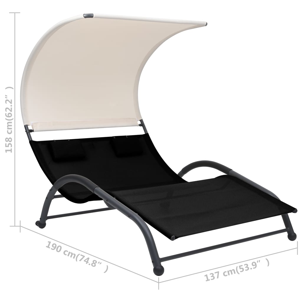 Sun Loungers With Table Aluminum Green 310540