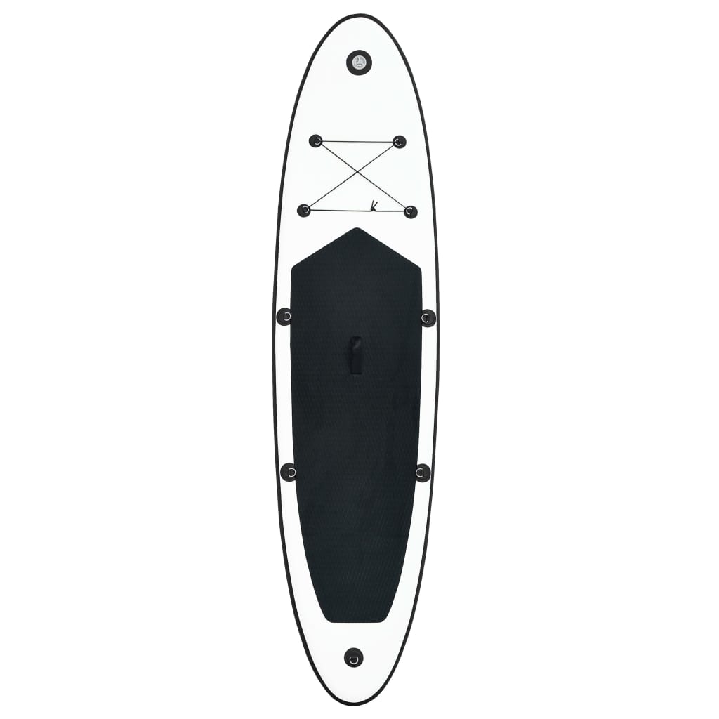 Inflatable Stand Up Paddleboard Set And White Black 92727