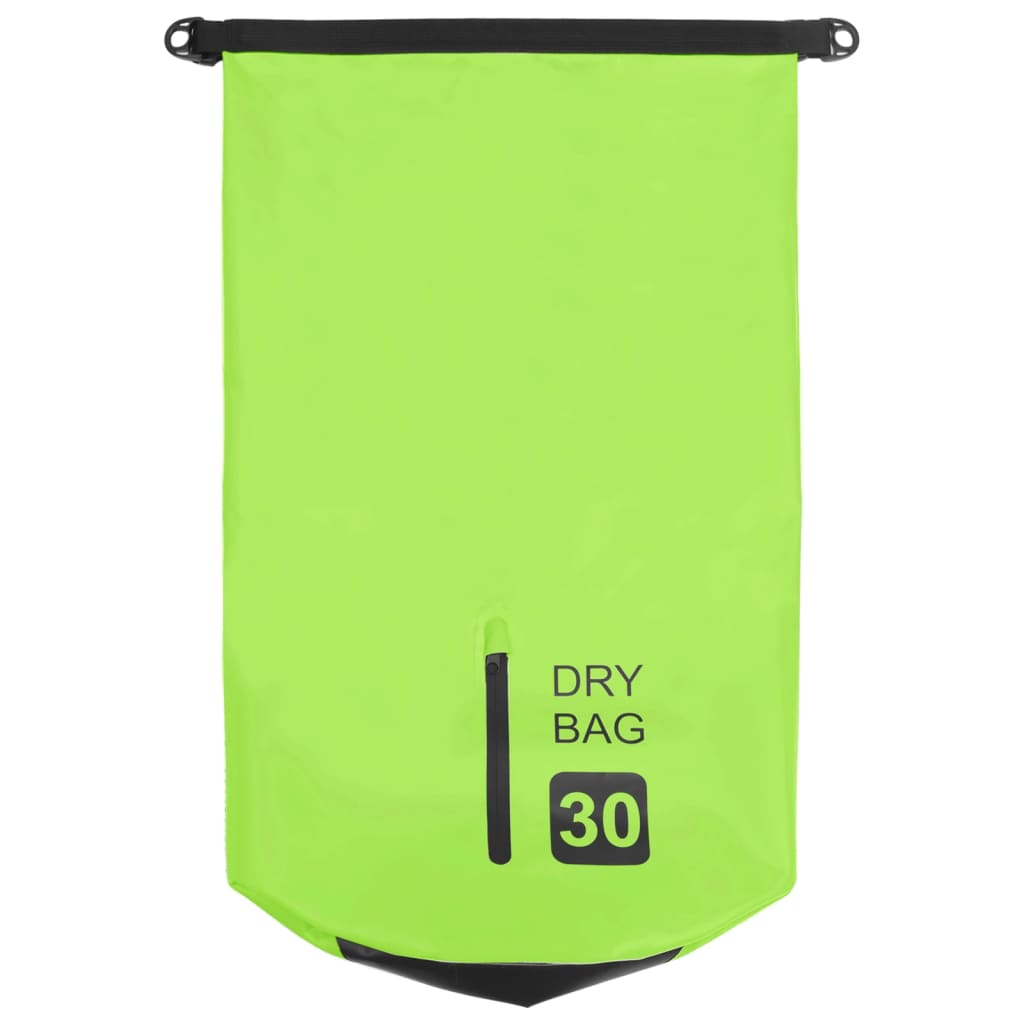 Dry Bag With Zipper Gal Pvc Green 92776