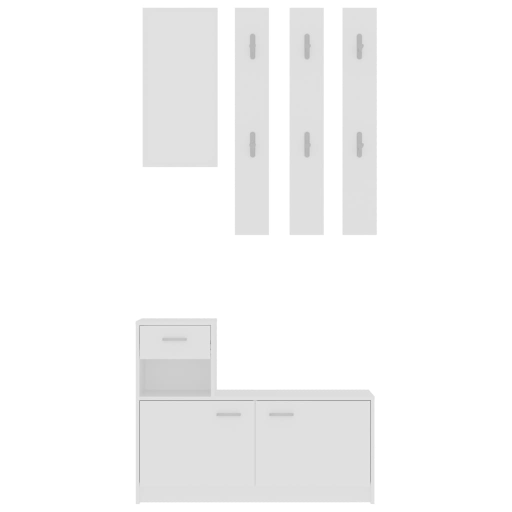 Hallway Furniture Set White 3056486