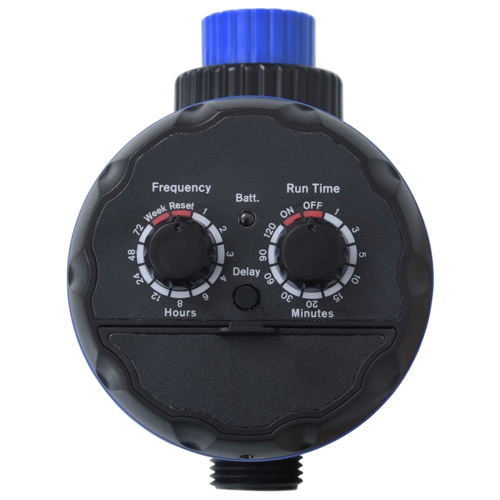 Single Outlet Water Timer With Ball Valves Black 147888