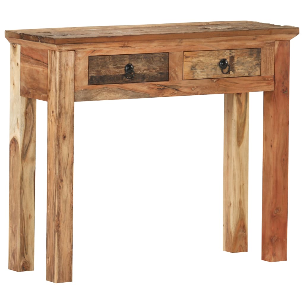 Console Solid Acacia Wood And Reclaimed Wood Brown 320381