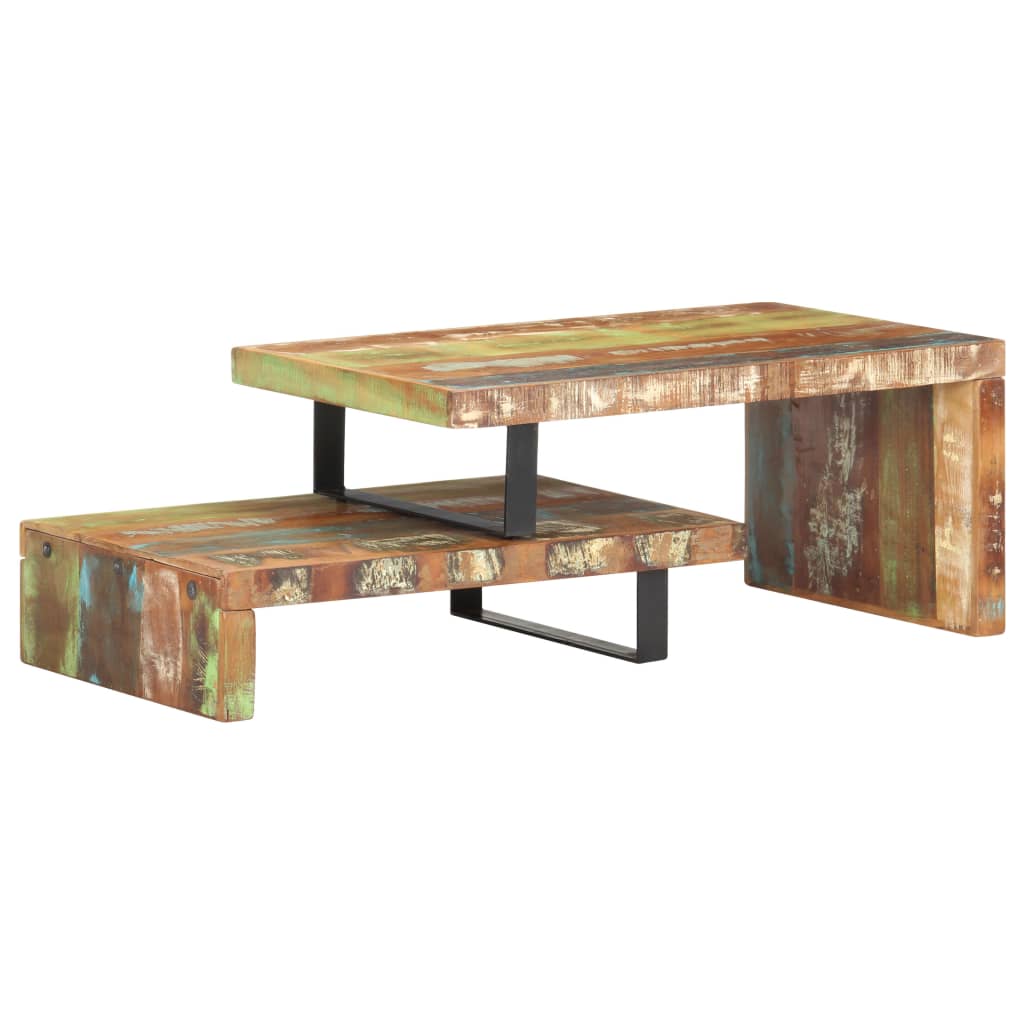 Nesting Coffee Tables Solid Reclaimed Wood Brown 320390