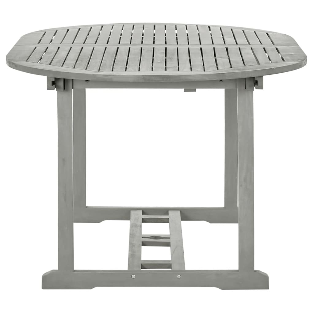 Patio Table Gray Solid Acacia Wood Grey 310616