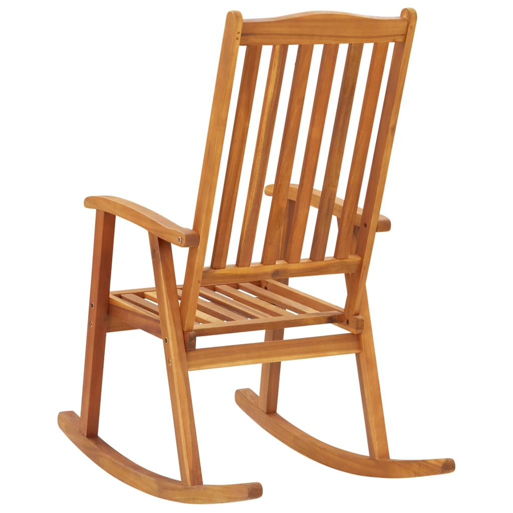 Rocking Chair Solid Acacia Wood Brown 311844