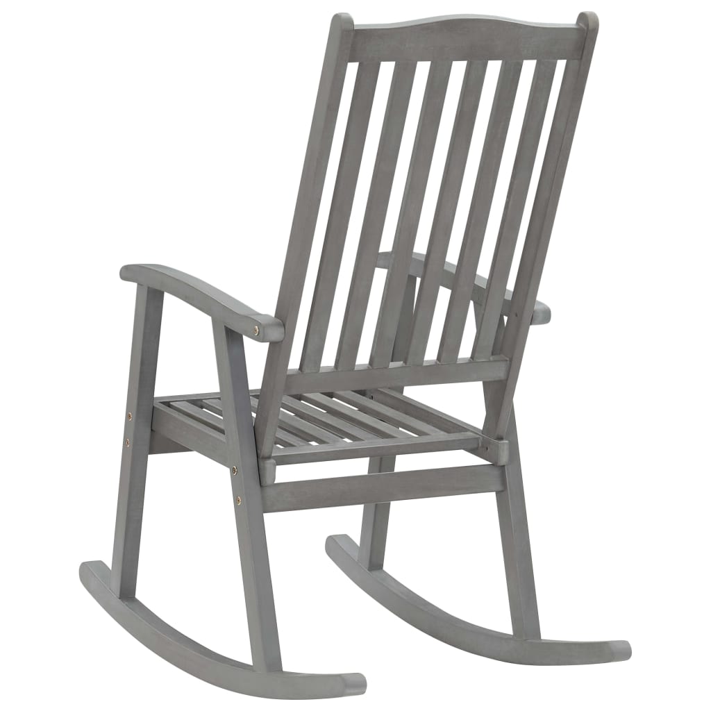 Rocking Chair Solid Acacia Wood Brown 311844