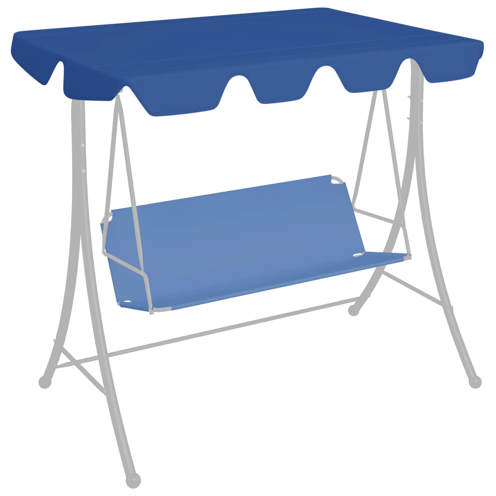 Replacement Canopy For Garden Swing Blue 312090