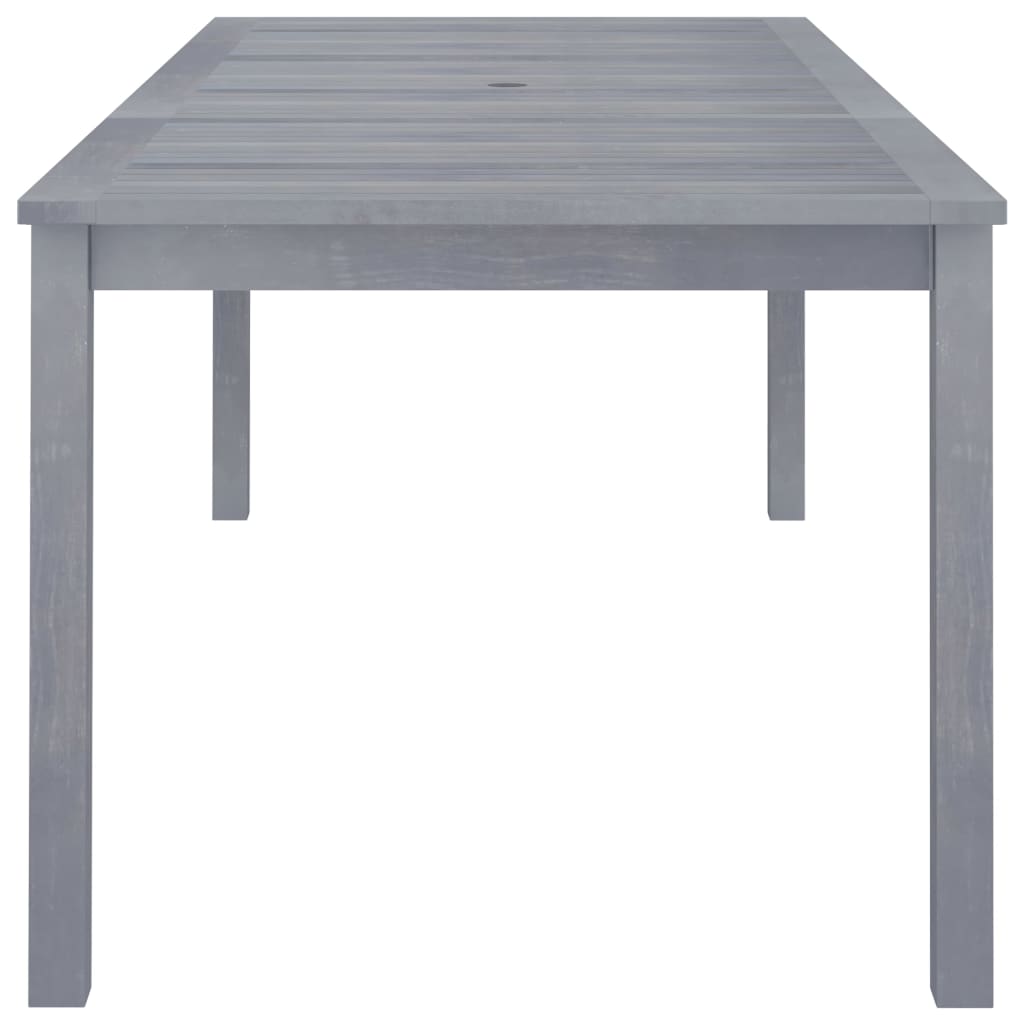 Patio Dining Table Solid Acacia Wood Grey 312122