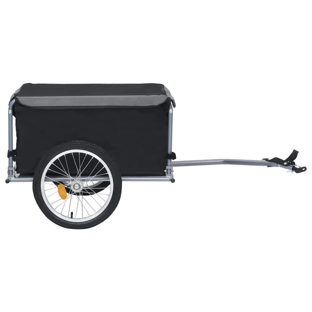 Bike Cargo Trailer Black And Gray Grey 92590