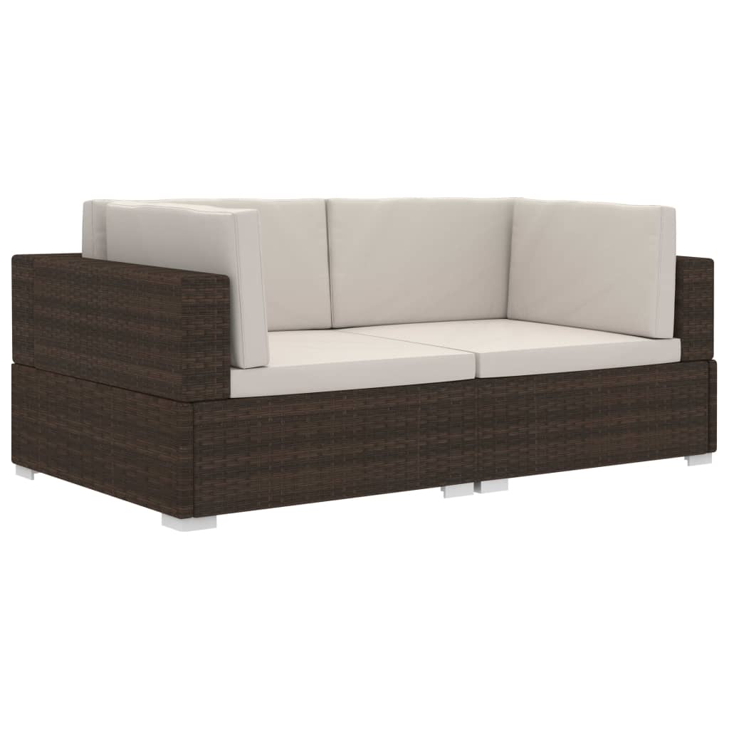 Sectional Corner Chairs With Cushions Poly Rattan Br 313738