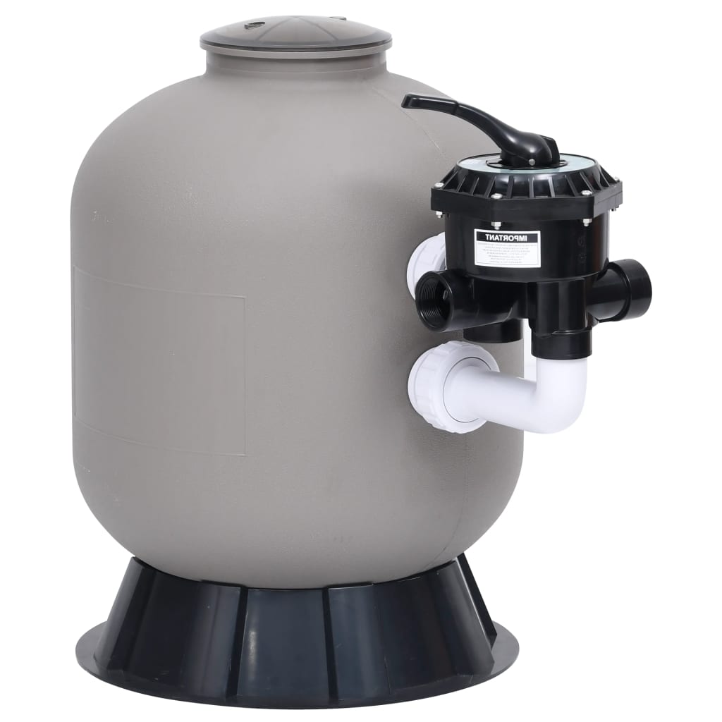 Pool Sand Filter With Side Mount Way Valve Gray 313990
