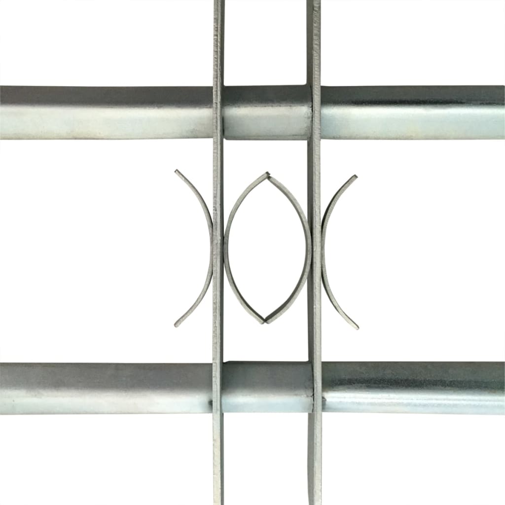Adjustable Security Grilles For Windows Silver 3057508