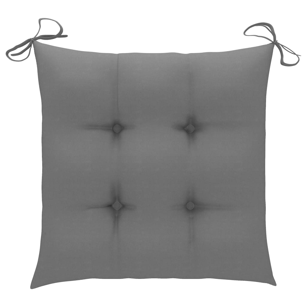 Chair Cushions Gray Fabric Grey 314900