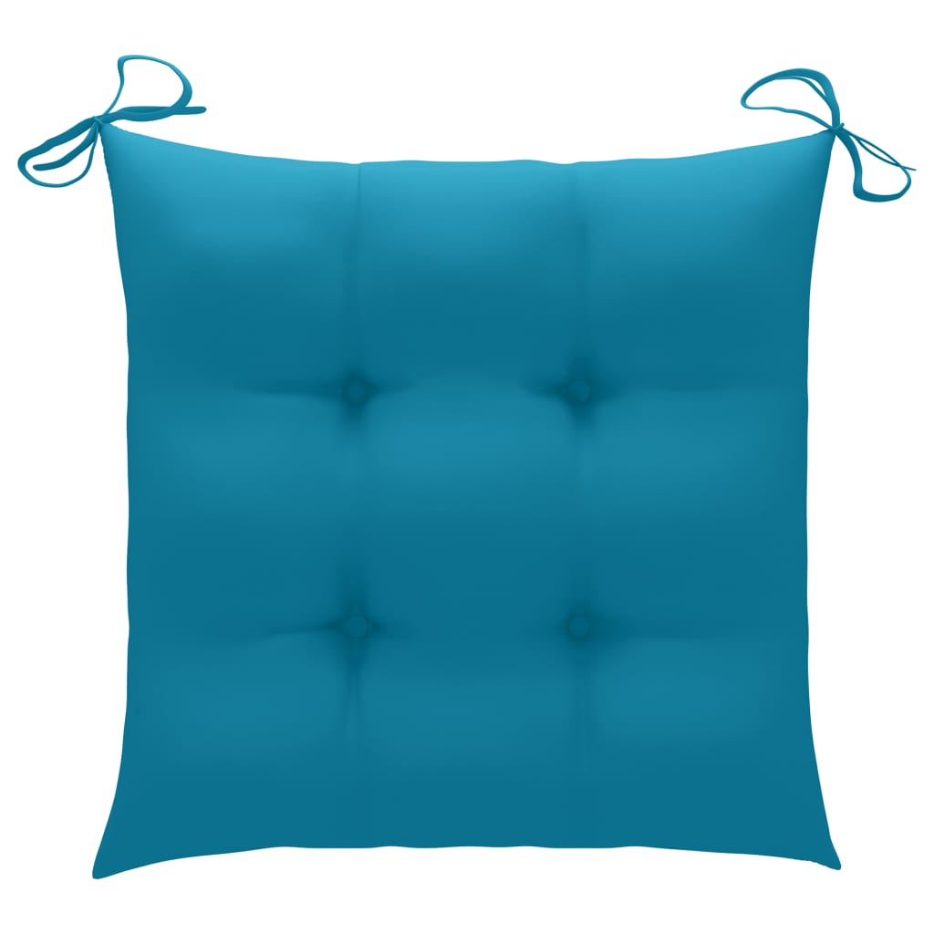 Chair Cushions Light Fabric Blue 314910