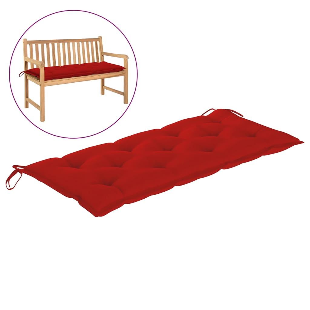 Garden Bench Cushion Fabric Red 314950