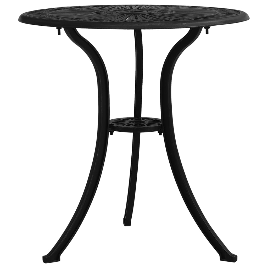 Patio Table Cast Aluminum Black 315580