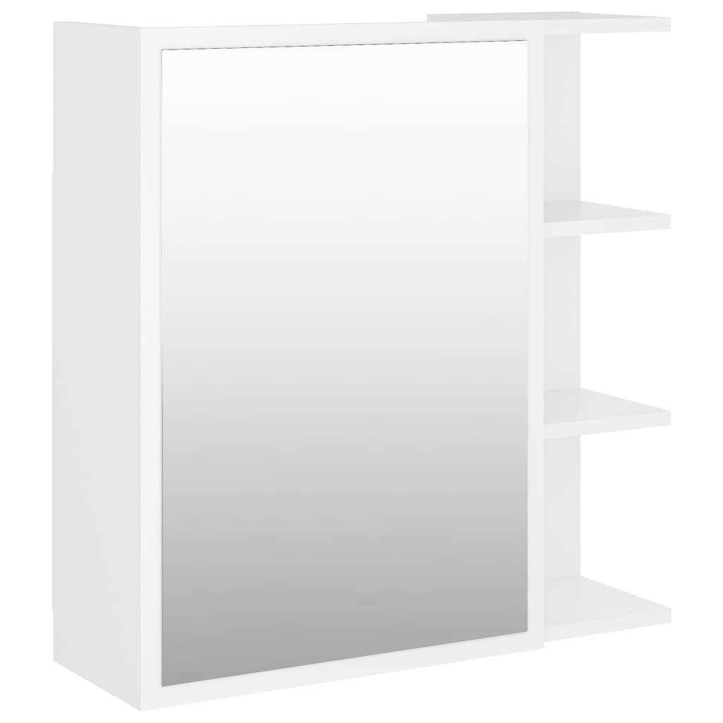 Bathroom Mirror Cabinet White 803308
