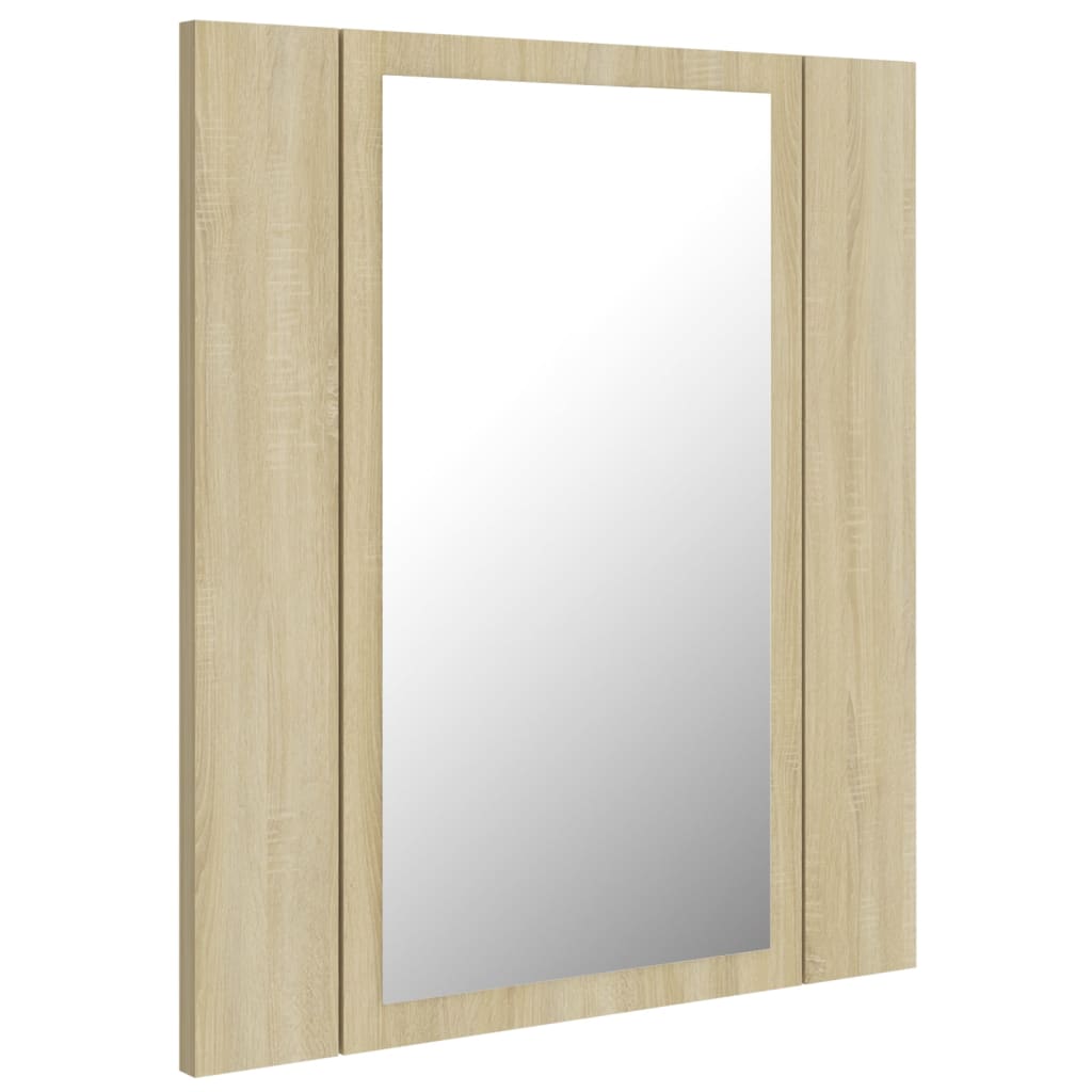 Led Bathroom Mirror Cabinet Gray Grey 804950