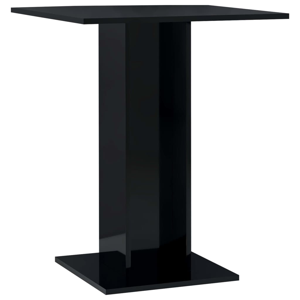 Bistro Table High Gloss Black 805442