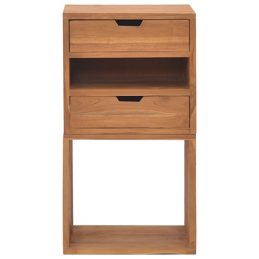 Storage Cabinet Solid Teak Wood Brown 326129
