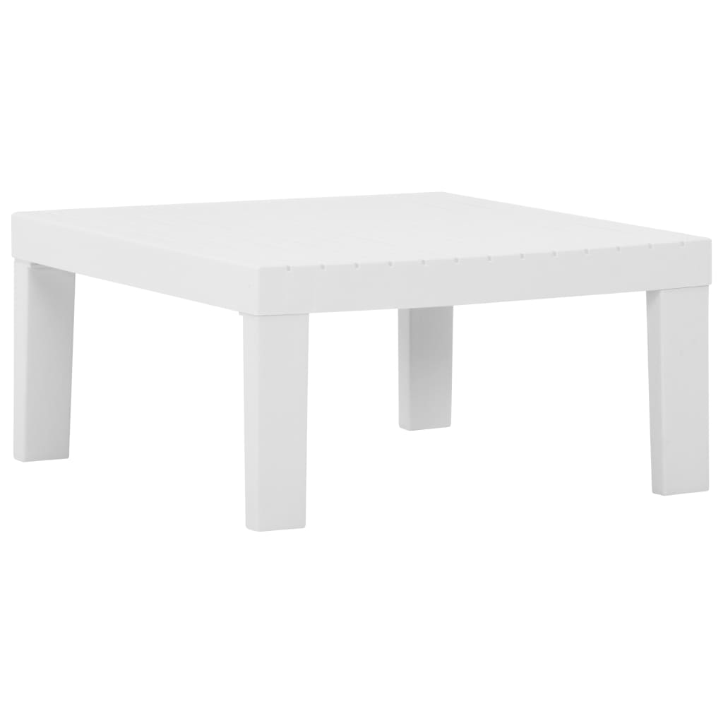 Patio Lounge Table Plastic White 315850