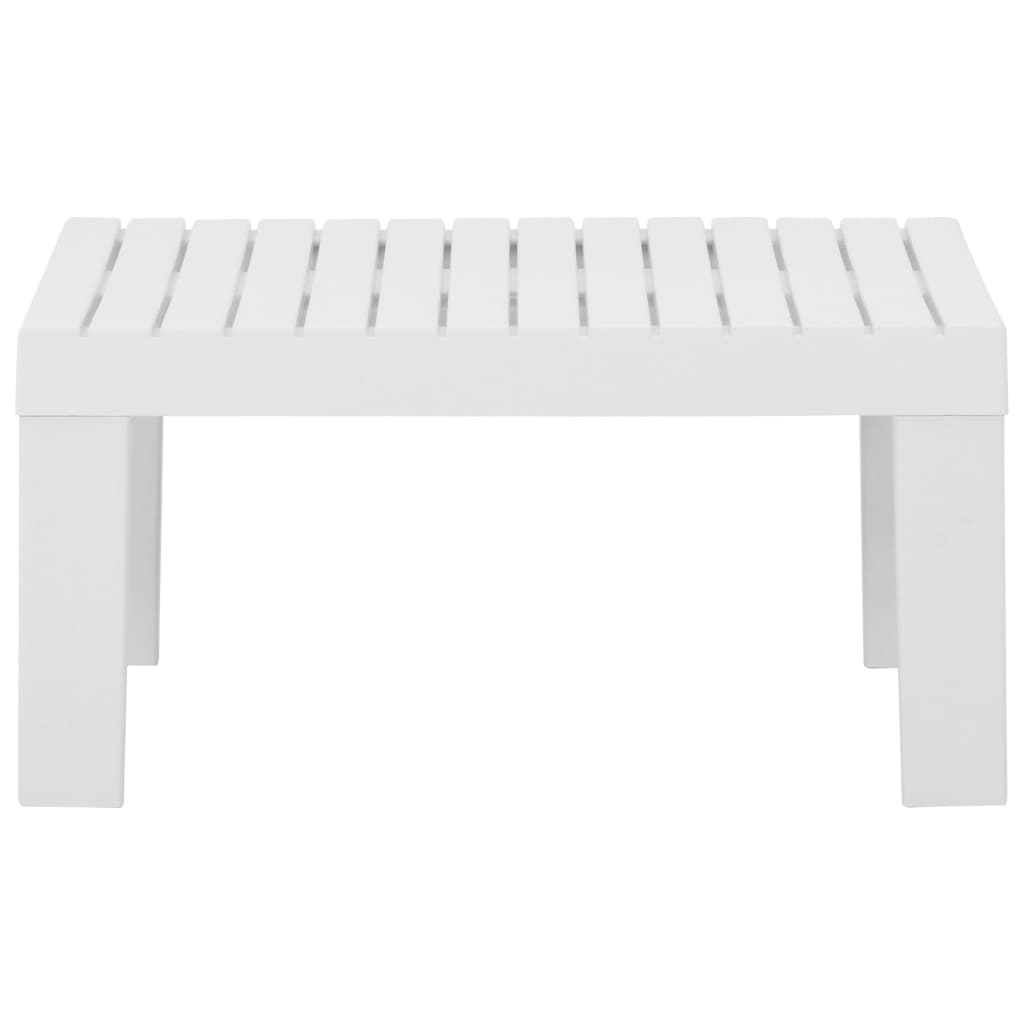 Patio Lounge Table Plastic White 315850