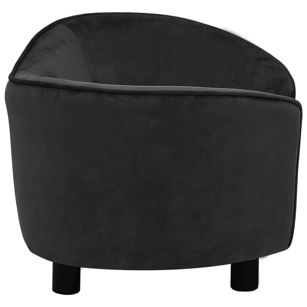 Dog Sofa Plush Black 171021
