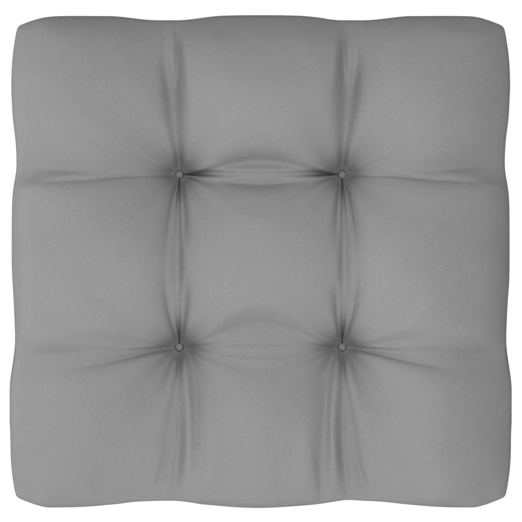 Patio Corner Sofa With Gray Cushions Solid Pine Brow 805715