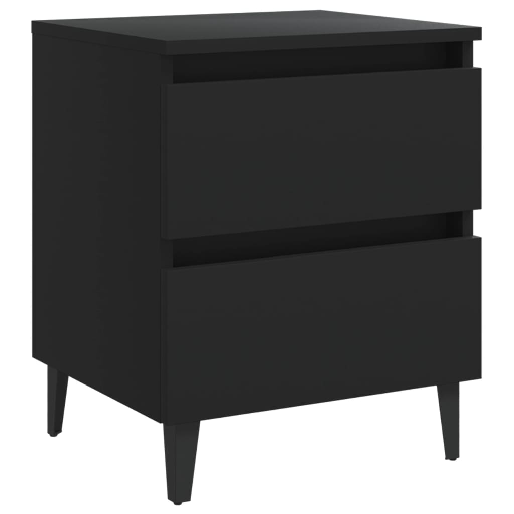 Bed Cabinets Black 805872