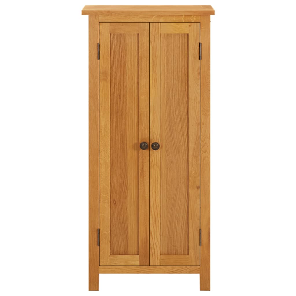 Storage Cabinet Solid Oak Wood Brown 329926
