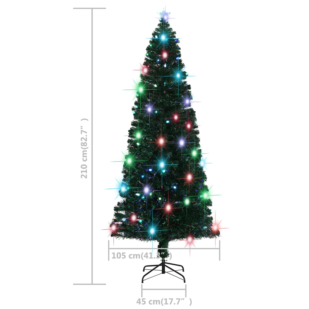 Artificial Christmas Tree With Stand Led Fiber Optic 329030