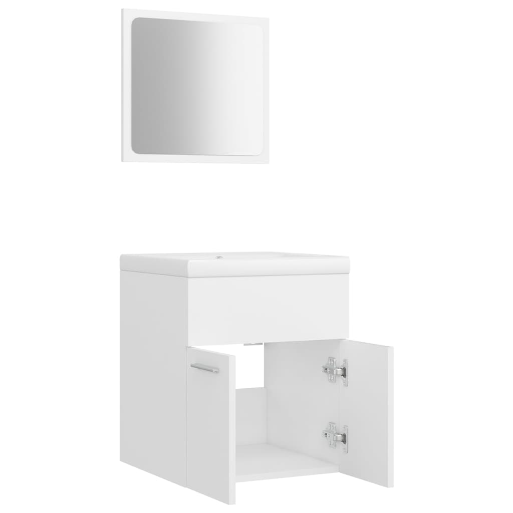 Bathroom Furniture Set White 3070856